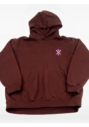 Warren Lotas graphic-print hoodie - Brown