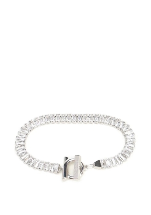 Ferragamo Gancini crystal-embellished bracelet - Silver