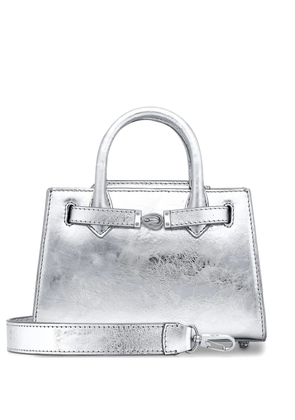 Tyler Ellis Winnie mini-metallic leather tote bag - Silver