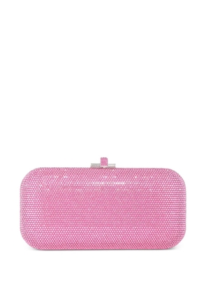 Judith Leiber crystal-embellished clutch bag - Pink