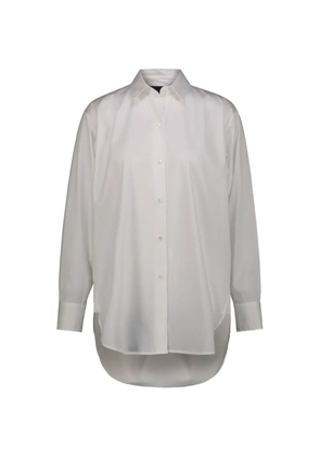 DRHOPE button-down curved-hem shirt - White