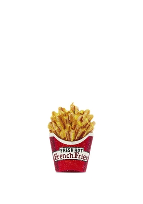 Judith Leiber French Fries crystal-embellished clutch - Yellow