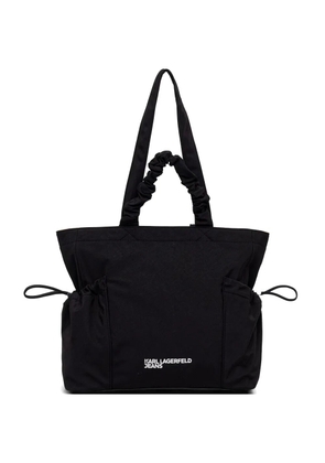 Karl Lagerfeld Jeans ruched-handle tote bag - Black