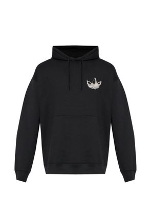 adidas graphic-print hoodie - Black