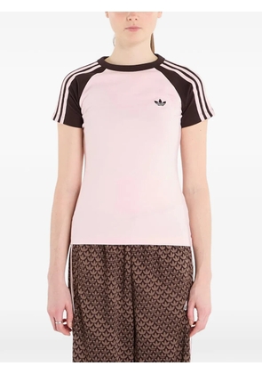 adidas Sst logo-embroidered T-shirt - Pink