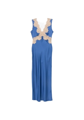 Rixo Lysandra lace-trim maxi dress - Blue