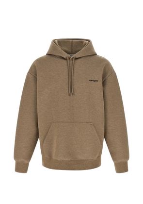 Carhartt WIP Alda logo-embroidered hoodie - Neutrals
