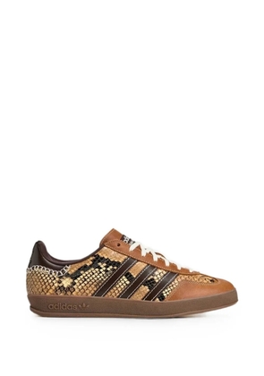 adidas Gazelle snake-effect leather sneakers - Brown