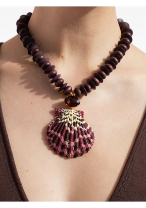 Jennifer Behr Miranda shell-pendant necklace - Gold