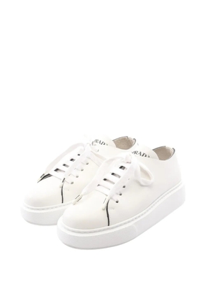 Prada Pre-Owned 2010s platform leather sneakers - White