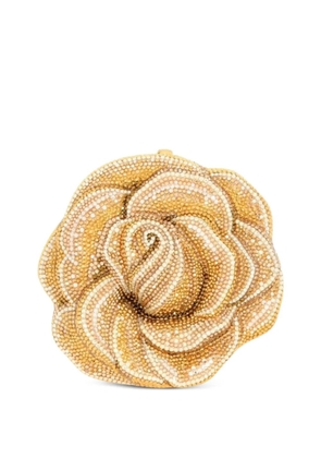 Judith Leiber Golden Rose crystal-embellished clutch bag