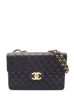 CHANEL Pre-Owned 1994-1996 Decamatlassé 34 W chain shoulder bag - Black