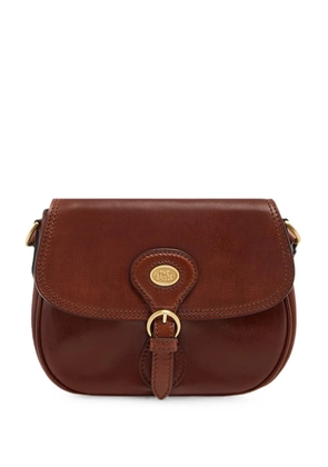 The Bridge buckle-fastening leather cross body bag - Brown