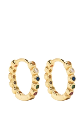 HZMER JEWELLERY circular-design huggie earrings - Gold
