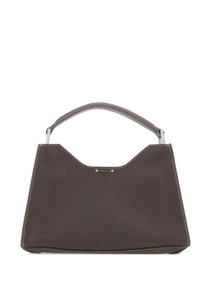 GIANNI CHIARINI Aurora hammered leather tote bag - Brown