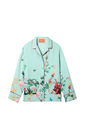 La DoubleJ floral-print shirt - Blue