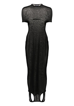 Jean Paul Gaultier x Shayne Oliver mesh maxi dress - Black