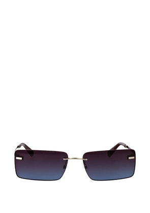 Calvin Klein Jeans rimless rectangle-frame sunglasses - Silver