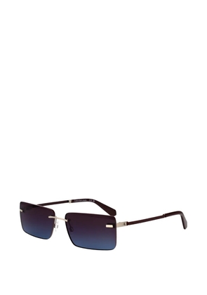 Calvin Klein Jeans rimless rectangle-frame sunglasses - Silver