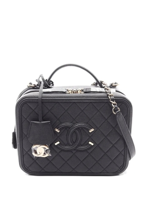 CHANEL Pre-Owned 2019 CC Filigree Vanity two-way handbag - Black