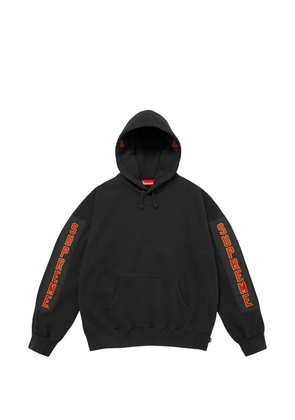Supreme logo-patch hoodie - Black