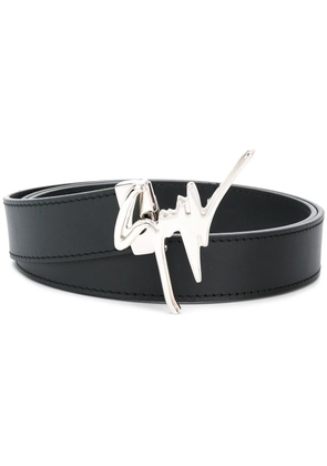 Giuseppe Zanotti logo embellished belt - Black