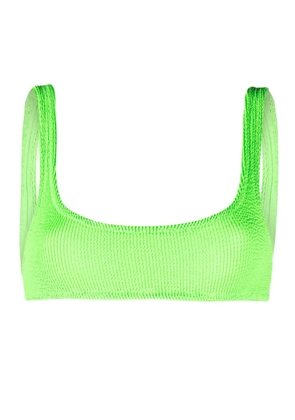 MC2 Saint Barth Naomi crinkled bikini top - Green