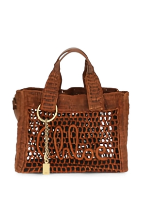 Chloé small Summer Banana east-west tote bag - Brown