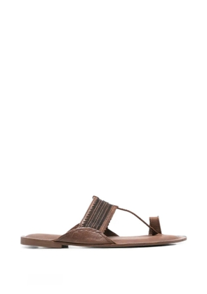 INJIRI braided toe-loop sandals - Brown