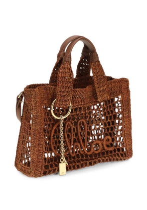 Chloé small Summer Banana east-west tote bag - Brown
