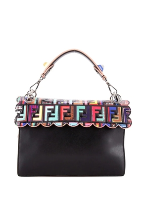 Fendi Pre-Owned Kan I Bag Zucca Embossed Patent and Leather Medium satchel - Black