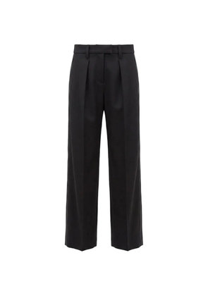 Brunello Cucinelli pleated wool trousers - Black