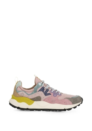 FLOWER MOUNTAIN Yamano 3 floral-panel sneakers - Pink