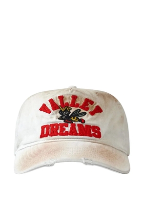 Vale distressed-effect baseball cap - White