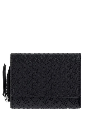 Armani Exchange logo-debossed wallet - Black