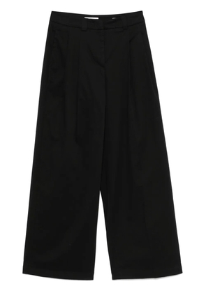 Peserico gabardine-weave trousers - Black