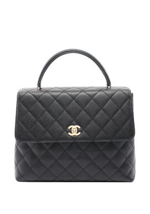 CHANEL Pre-Owned 2000-2002 Matelassé top handle handbag - Black