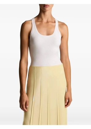 Vince Milano-stitch scoop-neck tank top - White