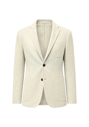 Corneliani crochet-pattern patch-pocket jacket - Neutrals