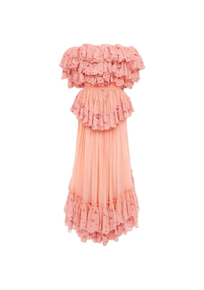 Chloé ruffled maxi dress - Pink