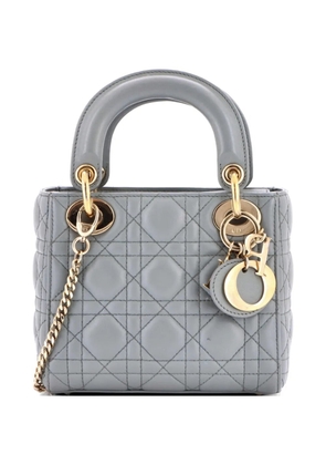 Christian Dior Pre-Owned Lady Dior Chain Bag Cannage Quilt Lambskin Mini satchel - Green