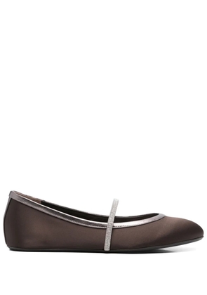Peserico Punto Lace ballet flats - Brown