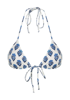 MC2 Saint Barth Jaipur-flower-print bikini top - Neutrals