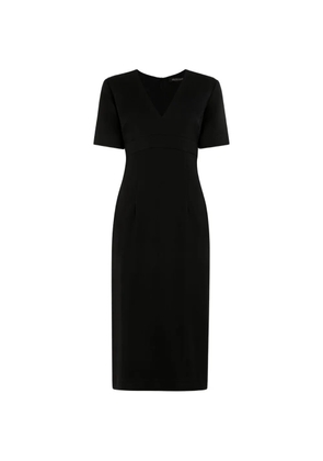 Roberto Cavalli V-neck short-sleeve midi dress - Black