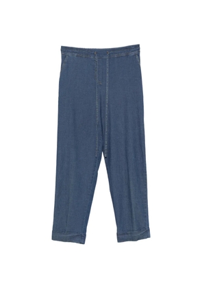 ZANETTI drawstring-waist trousers - Blue