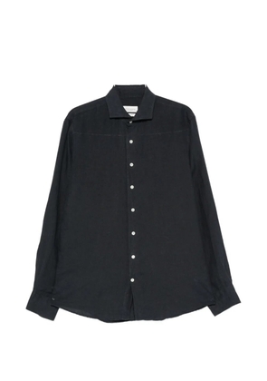 Profuomo long-sleeve spread-collar shirt - Blue