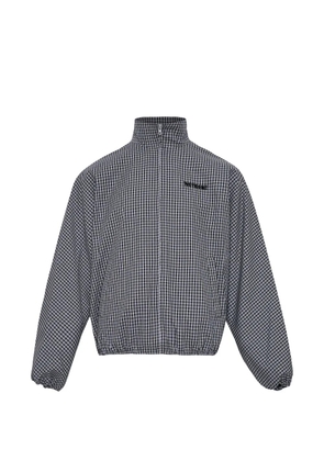 We11done check-pattern jacket - White