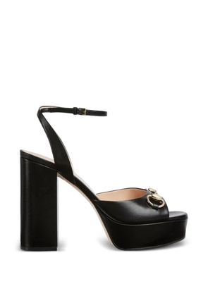 Gucci Horsebit leather platform sandals - Black