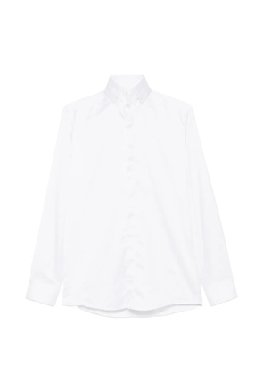 Carlo Pignatelli embroidered-collar concealed-fastening shirt - White
