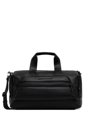 Armani Exchange logo-lettering holdall - Black